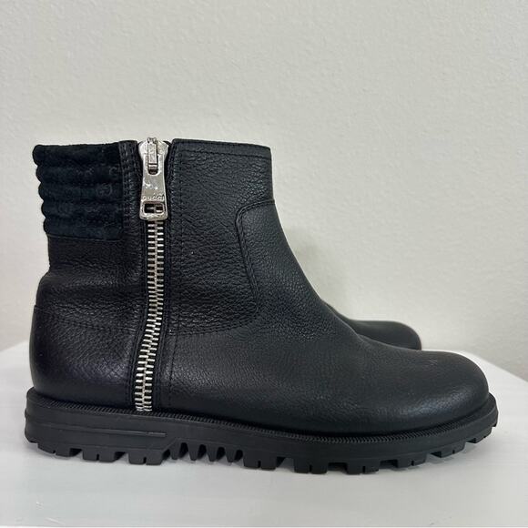 Gucci GG Black Leather Ankle Boots Women's size 38 - Picture 5 of 12